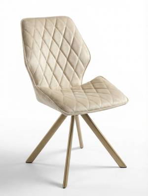 Стул Картьер поворотный, (тк. Венеция №2), ножки шампань