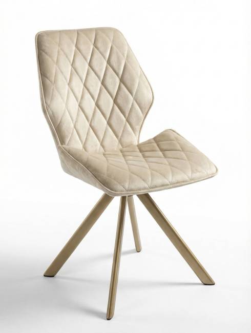 Стул Картьер поворотный, (тк. Венеция №2), ножки шампань