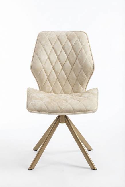 Стул Картьер поворотный, (тк. Венеция №2), ножки шампань