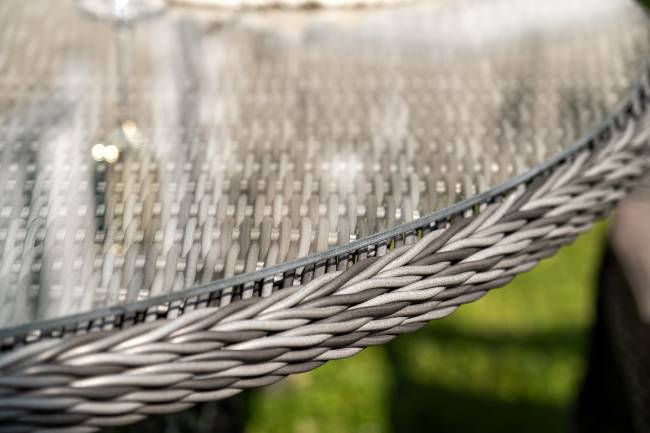 "Эспрессо - 150 S" обеденная группа плетеная, цвет графит