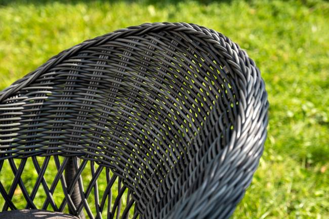 "Эспрессо - 150 S" обеденная группа плетеная, цвет графит