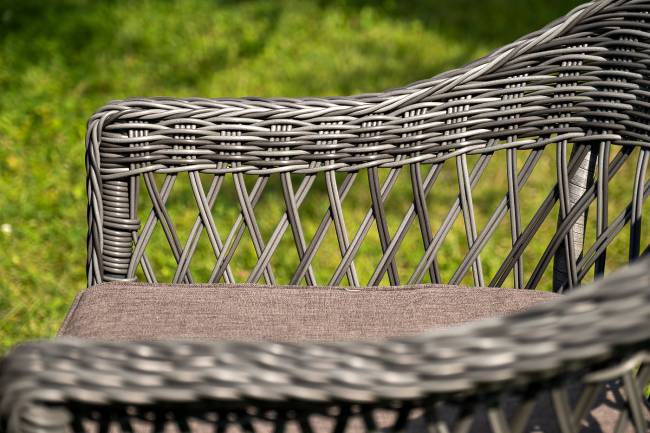 "Эспрессо - 150 S" обеденная группа плетеная, цвет графит