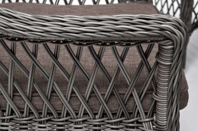 "Эспрессо - 150 S" обеденная группа плетеная, цвет графит