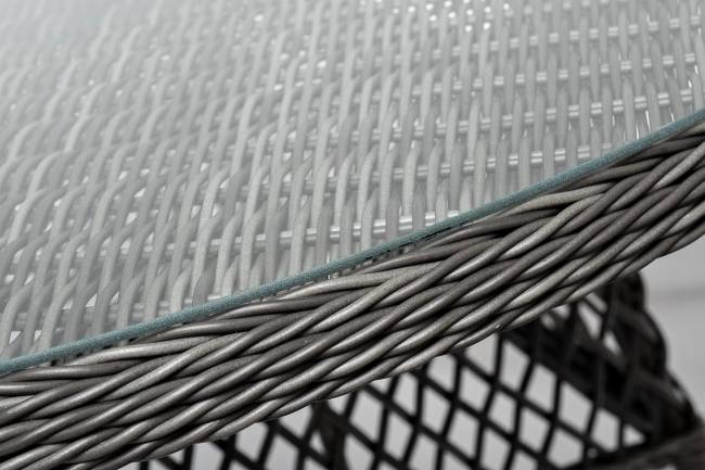 "Эспрессо - 150 S" обеденная группа плетеная, цвет графит