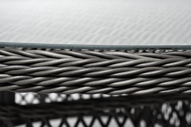 "Эспрессо - 150 S" обеденная группа плетеная, цвет графит