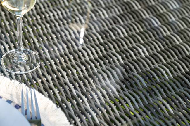 "Эспрессо - 150 S" обеденная группа плетеная, цвет графит