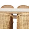"Эспрессо" обеденная группа плетеная, цвет соломенный