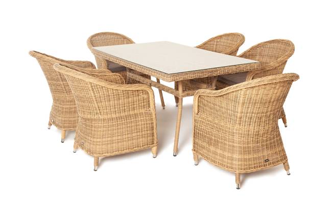 "Эспрессо" обеденная группа плетеная, цвет соломенный "Эспрессо" обеденная группа плетеная, цвет соломенный