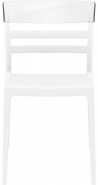 Стул пластиковый Mone белый, прозрачный 520х570х830 мм