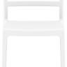 Стул пластиковый Mone белый, прозрачный 520х570х830 мм