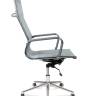 Кресло офисное / Хельмут только Москва / УЦЕНКА (grey) сталь + хром / серая сетка