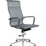 Кресло офисное / Хельмут только Москва / УЦЕНКА (grey) сталь + хром / серая сетка