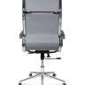 Кресло офисное / Хельмут только Москва / УЦЕНКА (grey) сталь + хром / серая сетка