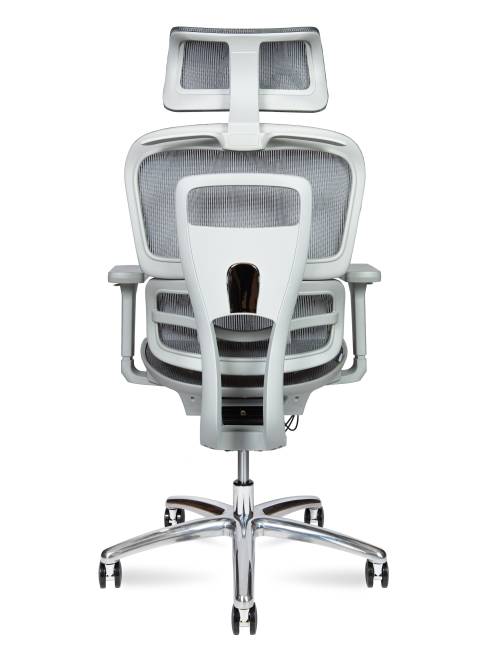 Кресло офисное / Крон грэй / Kron grey / серый пластик / серая сетка