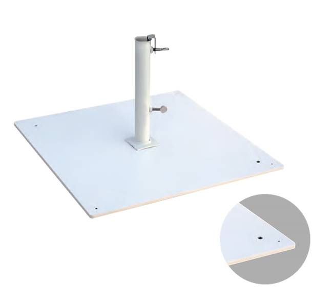 База для зонта BF6666W/T45 белый 650х650х250 мм