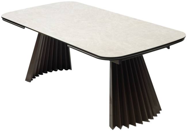 Стол ASTRID 200 TL-102 Бежевый мрамор, испанская керамика / Шоколадное золото каркас, ®DISAUR Стол ASTRID 200 TL-102 Бежевый мрамор, испанская керамика / Шоколадное золото каркас, ®DISAUR