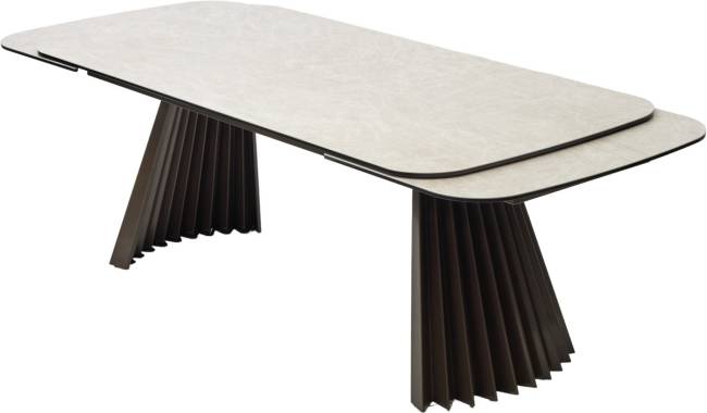 Стол ASTRID 200 TL-102 Бежевый мрамор, испанская керамика / Шоколадное золото каркас, ®DISAUR Стол ASTRID 200 TL-102 Бежевый мрамор, испанская керамика / Шоколадное золото каркас, ®DISAUR