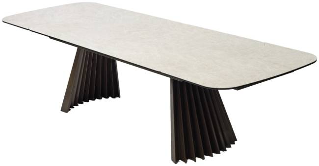 Стол ASTRID 200 TL-102 Бежевый мрамор, испанская керамика / Шоколадное золото каркас, ®DISAUR Стол ASTRID 200 TL-102 Бежевый мрамор, испанская керамика / Шоколадное золото каркас, ®DISAUR