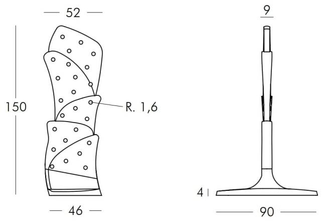 Полка пластиковая винная Malbec Standard 520х900х1500 мм