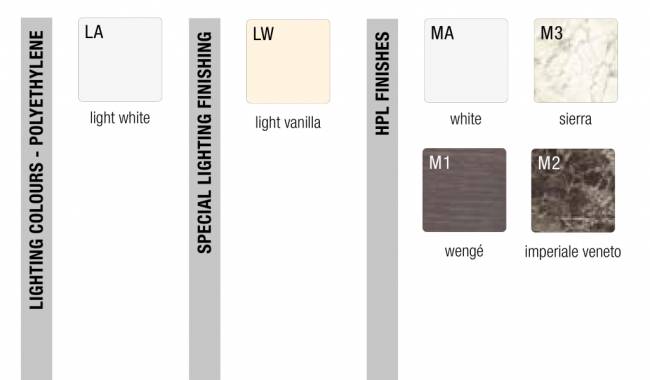 Стойка пластиковая барная светящаяся Cordiale Corner Lighting 700х700х1100 мм