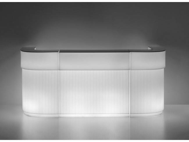 Стойка пластиковая барная светящаяся Cordiale Corner Lighting 700х700х1100 мм