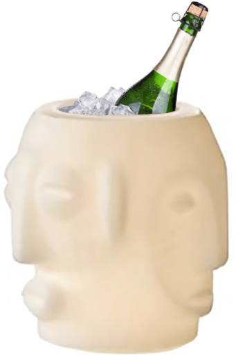 Кулер для бутылок светящийся Threebu Party Lighting белый 450х450х450 мм