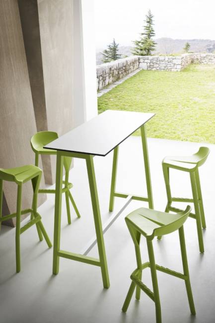 Стол ламинированный барный Step 1200х500х1100 мм