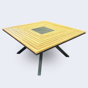 Стол обеденный EGMONT из тика 140x140 Стол обеденный EGMONT из тика 140x140