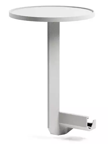 Столик пластиковый боковой Maximo Tavolino 33 гипс Ø330х410 мм