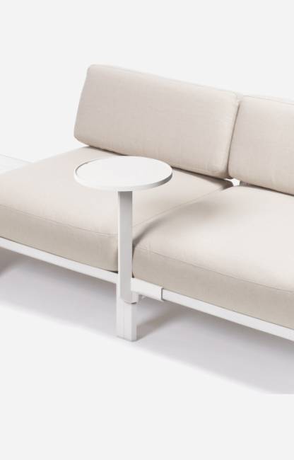 Столик пластиковый боковой Maximo Tavolino 33 гипс Ø330х410 мм