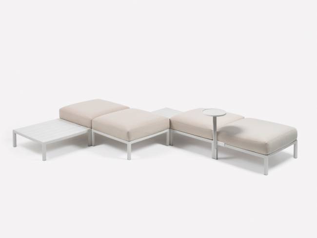 Столик пластиковый боковой Maximo Tavolino 33 гипс Ø330х410 мм