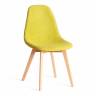 Стул CINDY SOFT (mod. C1021F1-1) / 1 шт. в упаковке фактурный велюр/дерево бук, 55 х 48 х 83 см, Светло-зеленый LY1701-8 / натуральный Светло-зеленый LY1701-8 / натуральный фактурный велюр/дерево бук