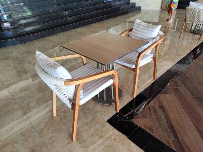 Кресло деревянное с подушками Pablito 590х630х740 мм