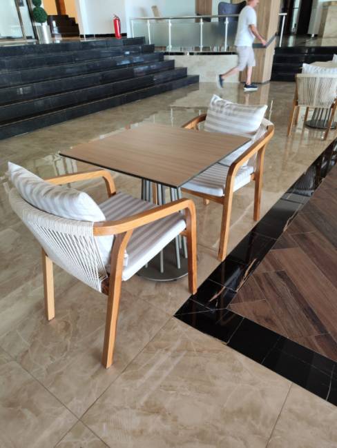 Кресло деревянное с подушками Pablito 590х630х740 мм