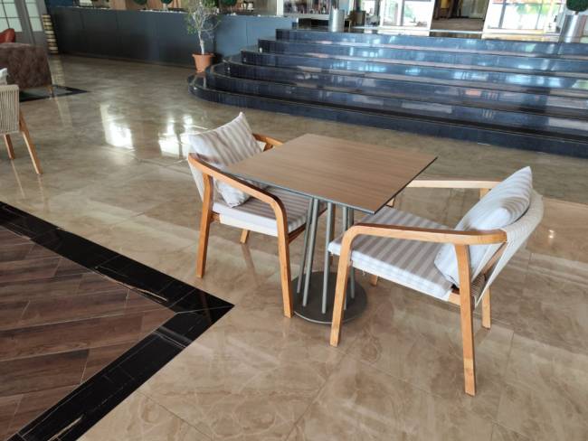 Кресло деревянное с подушками Pablito 590х630х740 мм