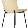 Стул обеденный DOBRIN MILO, черные ножки, кремовый букле (UF992-02)