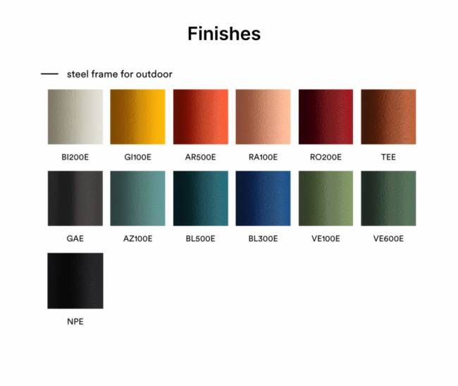 Стул металлический Nolita терракотовый 550х600х840 мм