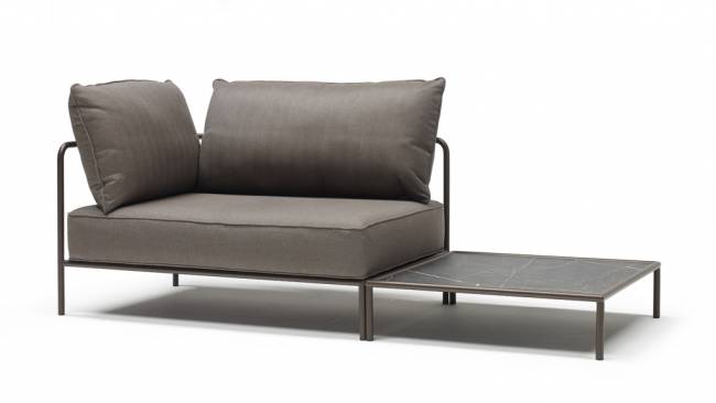 Модуль левый с подушками Flap мокко 1300х850х880 мм Модуль левый с подушками Flap мокко 1300х850х880 мм