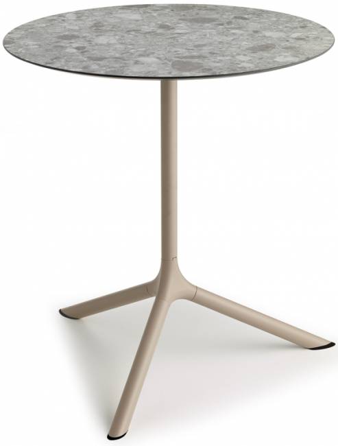 Стол ламинированный обеденный Tripe Maxi тортора, зернистый Ø800х740 мм