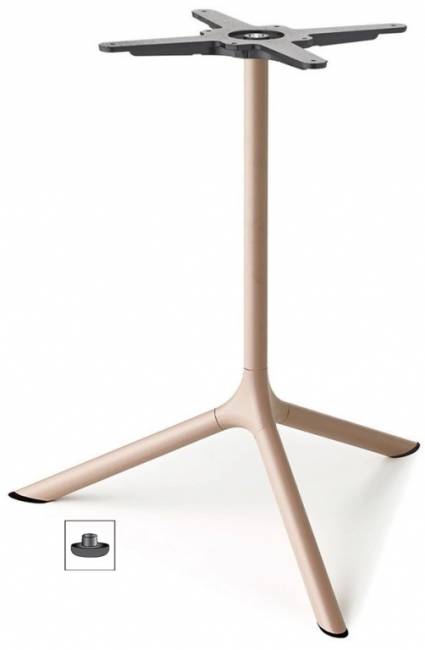 Стол ламинированный обеденный Tripe Maxi тортора, зернистый Ø800х740 мм