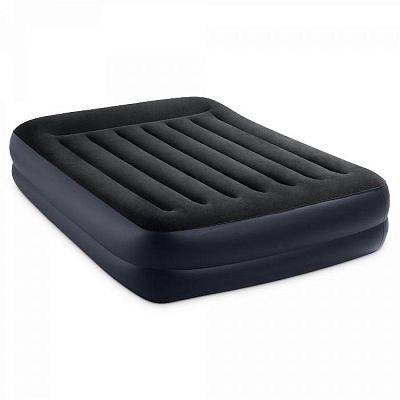 64124, Intex, Надувная кровать 152х203х42см с подголовником, встр.нас. 220В, до 272кг