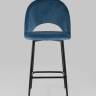 Стул полубарный Меган SN велюр пыльно-синий