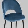 Стул полубарный Меган SN велюр пыльно-синий
