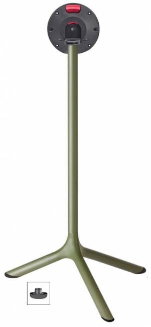 Стол ламинированный барный складной Tripe Folding оливковый, состаренный серый дуб Ø600х1100 мм Стол ламинированный барный складной Tripe Folding оливковый, состаренный серый дуб Ø600х1100 мм