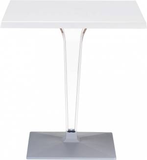 Стол пластиковый Ice белый 600х600х730 мм