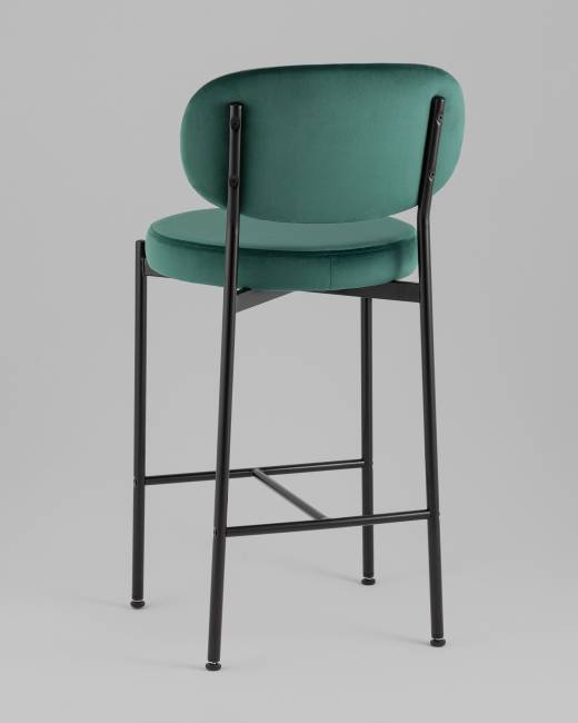 Стул полубарный Бриф VD велюр зеленый 2 шт.