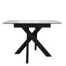 Стол DikLine DKB110, Керамика Carrara Gloss (мрамор глянец белый)/подстолье черное/опоры черные
