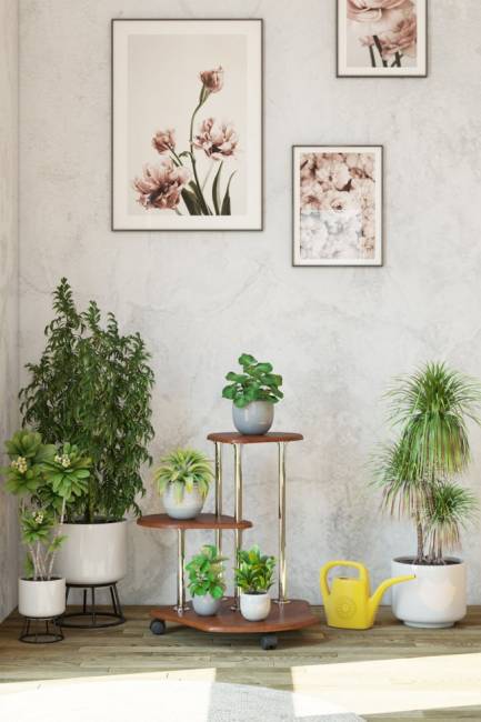 Подставка под цветы Калифорния Двоечка, орех