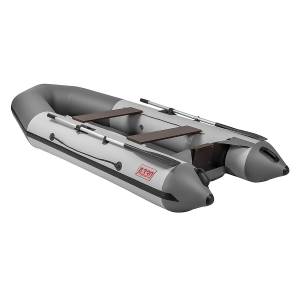 Лодка Капитан A330 надувное дно бело-серый Тонар