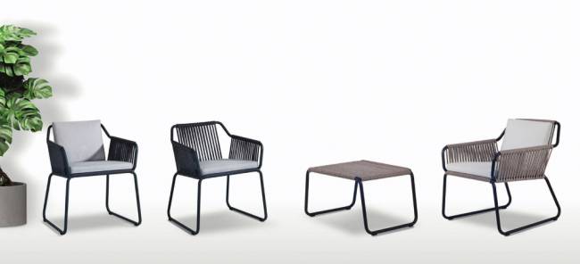 Кресло плетеное с подушками Riva-K Lounge антрацит, тортора 660х680х760 мм